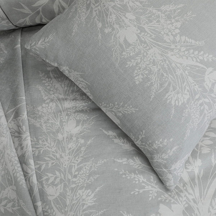 BED SET GREY FLORAL - King Luxury Bedding HOMBEDCLU 