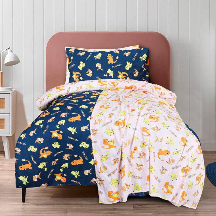 BED SET PICKACHU - Single PRINTED RANGE 180 TC HOMBEDROO 