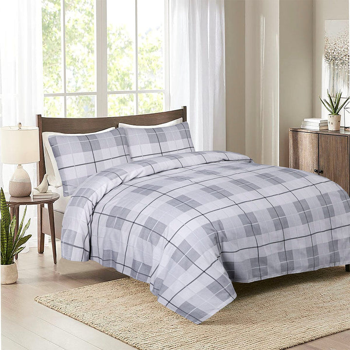 BED SHEET D-048 - Queen Printed Range 144 TC HOMBEDROO 