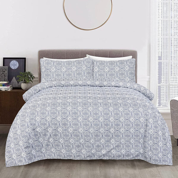 BED SHEET D-053 - Queen Printed Range 144 TC HOMBEDROO 