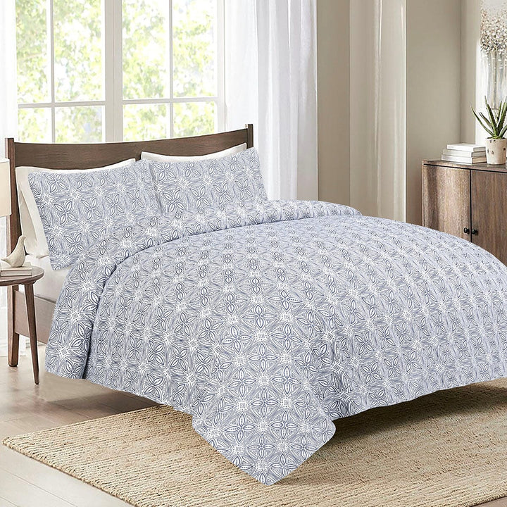 BED SHEET D-053 - Queen Printed Range 144 TC HOMBEDROO 