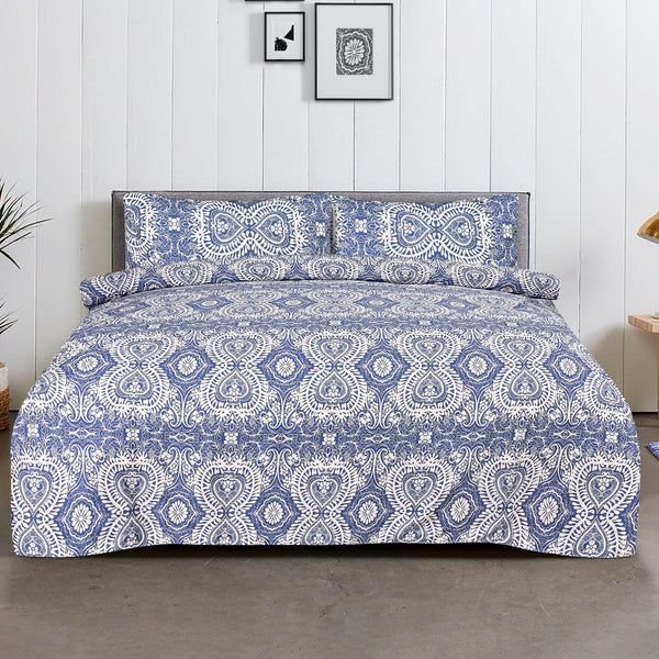 BED SHEET HEART - King PRINTED RANGE 180 TC HOMBEDROO 
