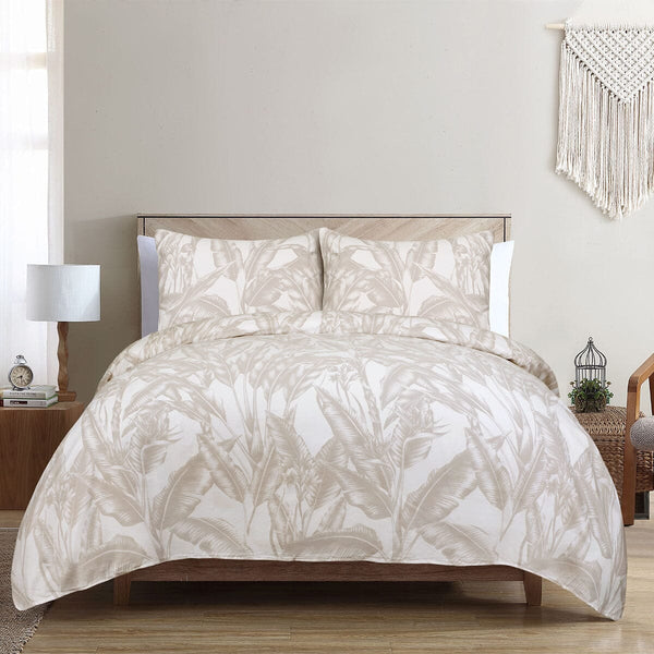 BED SHEET TROPICAL LEAVES- KING Home Collection 2021 HOMBEDCLU 
