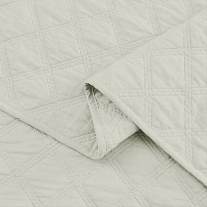 BED SPREAD COVER LET GREY - 90X94'' HOMBEDCLU 