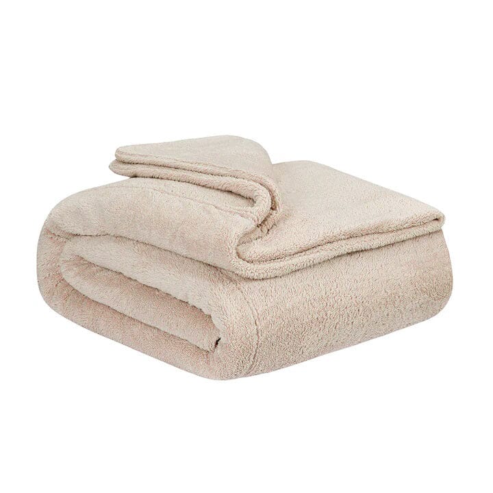 Bed Throw Brown Fleece Bed Basics HOMBEDSLE 