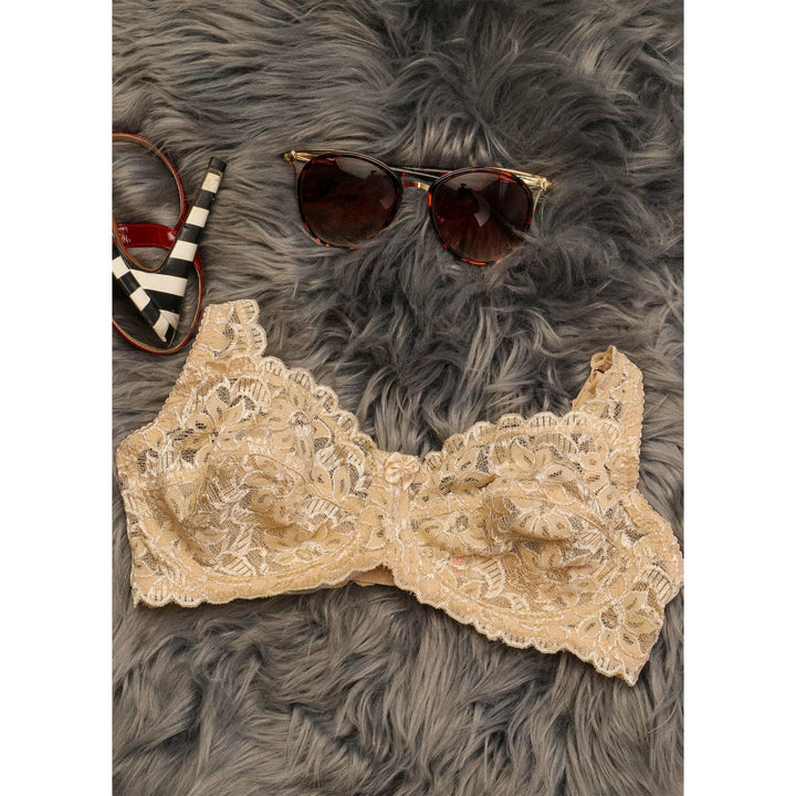 Blossom - Non Padded Floral Full Lace Bra BRAS Espicopink 