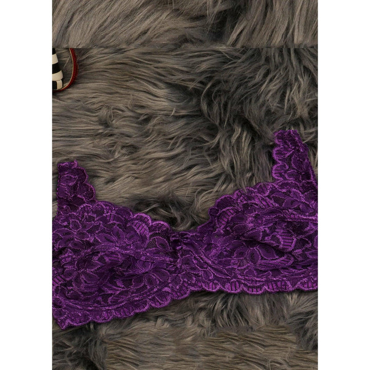 Blossom - Non Padded Floral Full Lace Bra BRAS Espicopink 