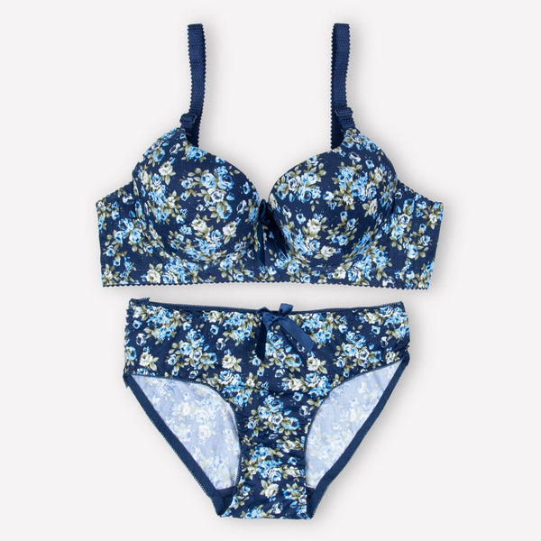 Blue Floral Padded Set Espicopink 