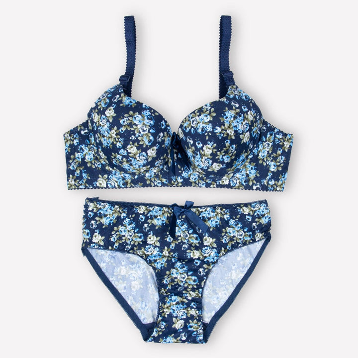 Blue Floral Padded Set Espicopink 