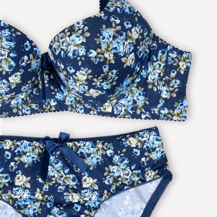 Blue Floral Padded Set Espicopink 