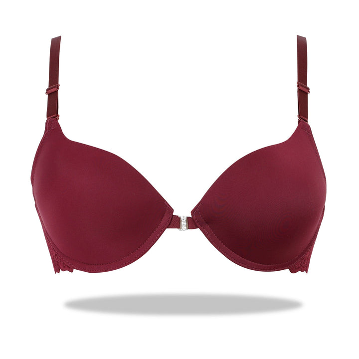 Blue Marshmallow Padded Set Bra and Panty Sets Espicopink 34B Maroon 