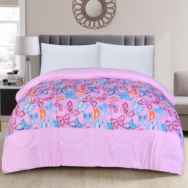 Comforter C-09 Butterfly Print KHAS STORES KIng 