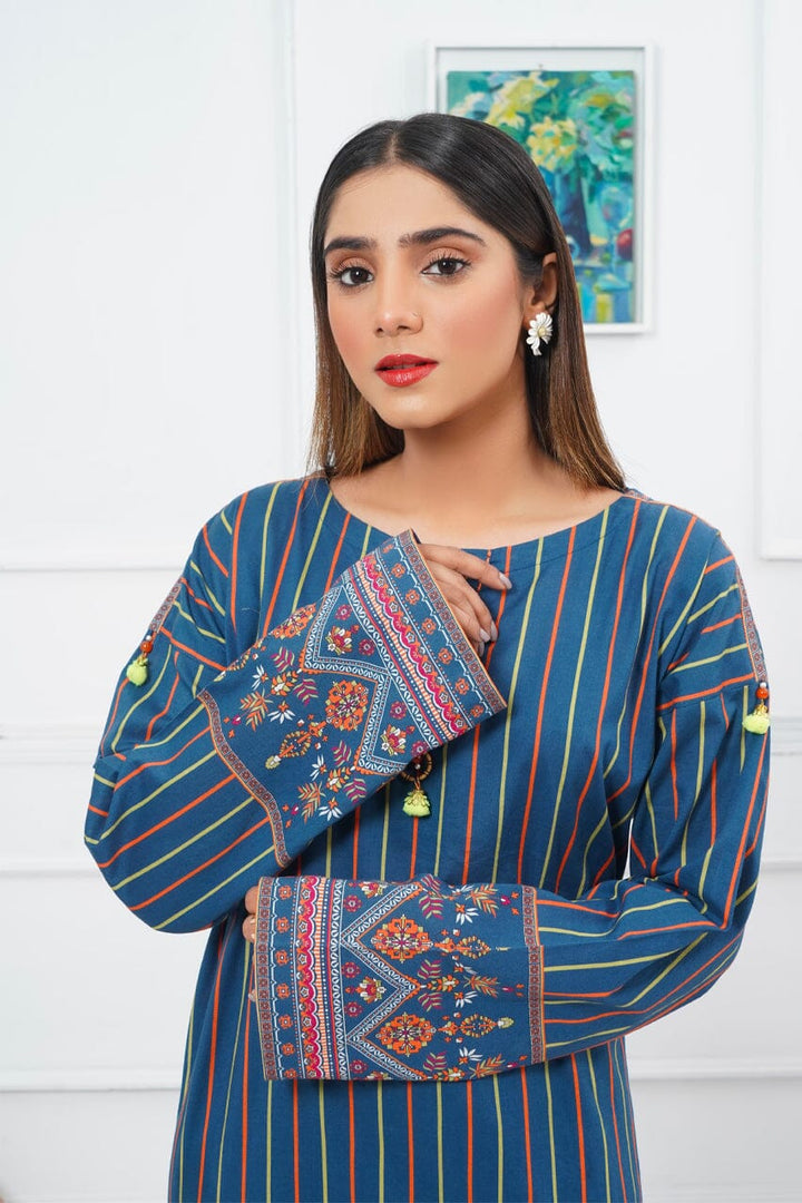 FANCY KHADDAR SHIRT DRK-1597 KHAS STORES S 