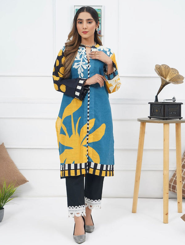 Fancy Khaddar Shirt DRK-1600 KHAS STORES 