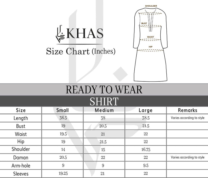 FANCY KHADDAR SHIRT DRK-1603 KHAS STORES 