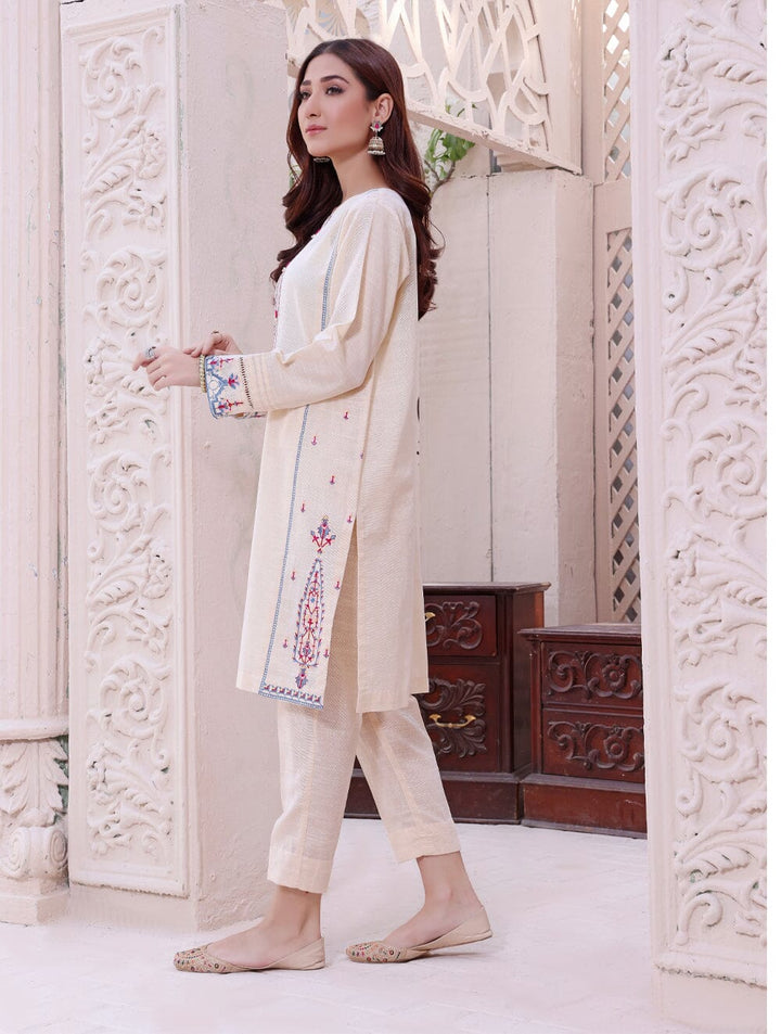Khaddar Embroidered Shirt DYKE-1555 KHAS STORES 