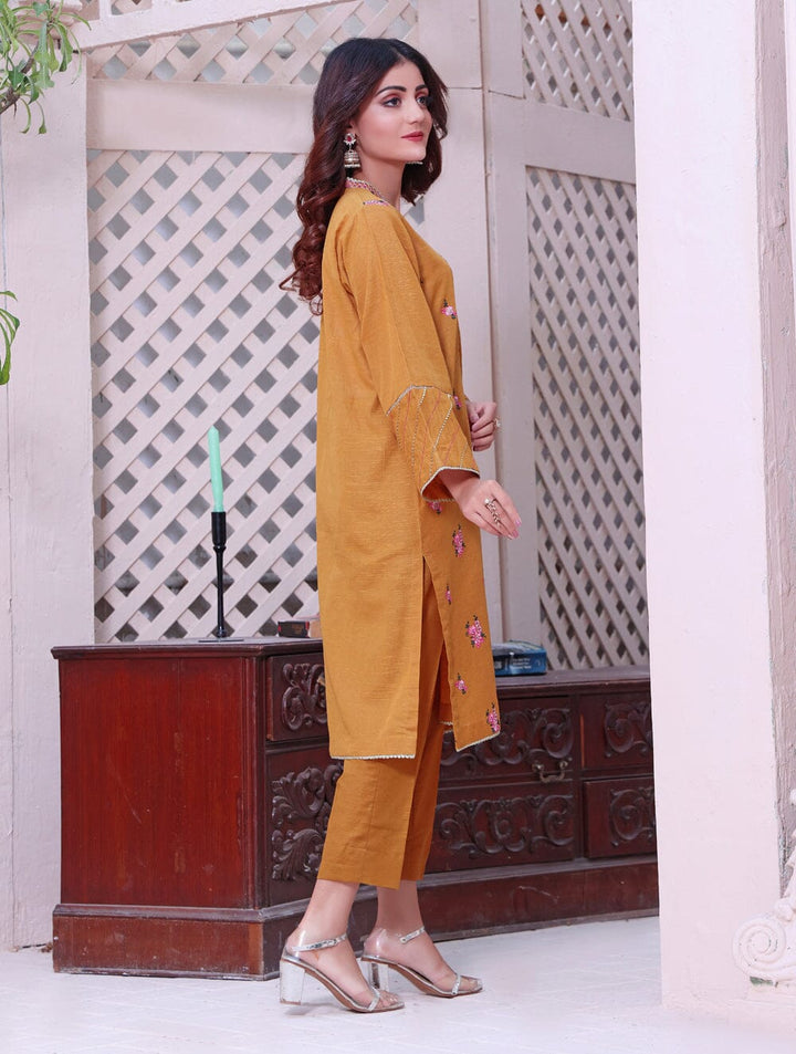 Khaddar Embroidered Shirt DYKE-1556 KHAS STORES 