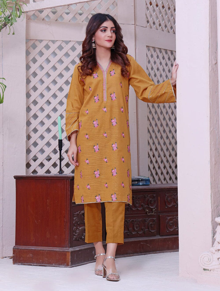 Khaddar Embroidered Shirt DYKE-1556 KHAS STORES 