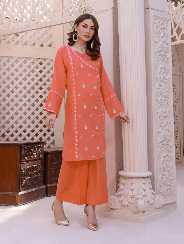 Khaddar Embroidered Shirt DYKE-1558 KHAS STORES 
