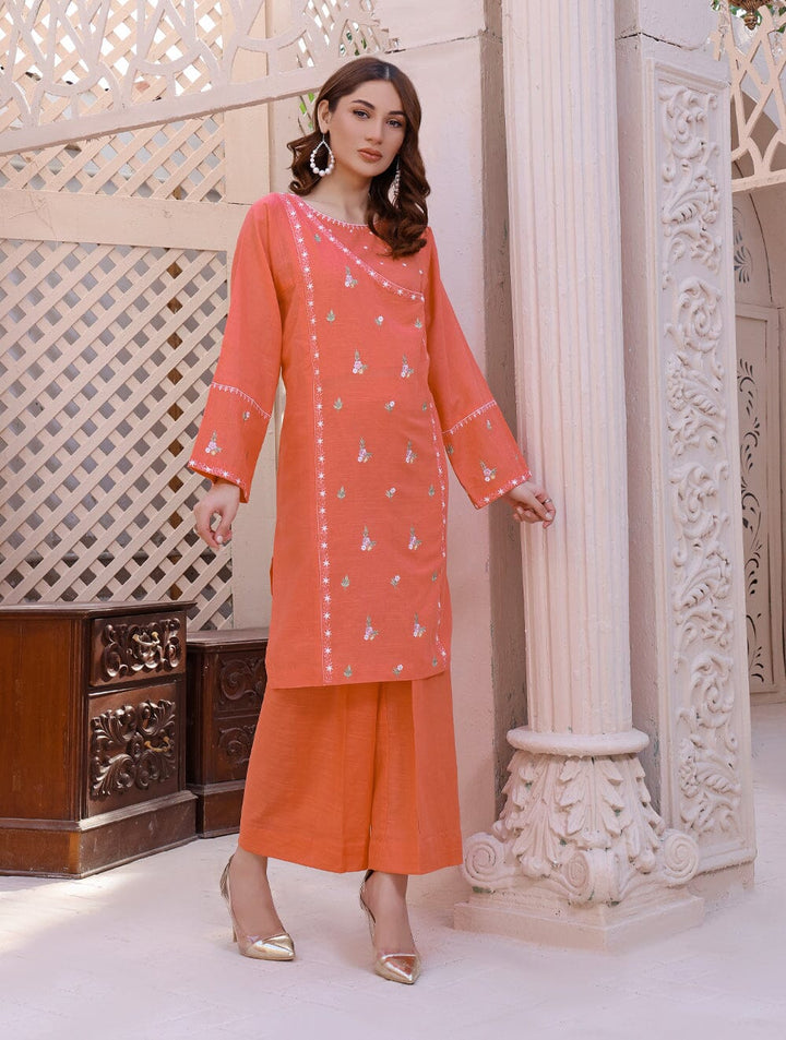 Khaddar Embroidered Shirt DYKE-1558 KHAS STORES 