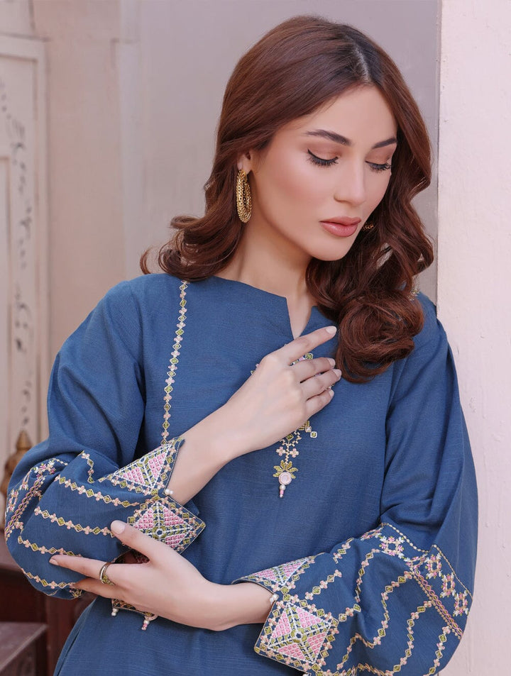Khaddar Embroidered Shirt DYKE-1561 KHAS STORES 