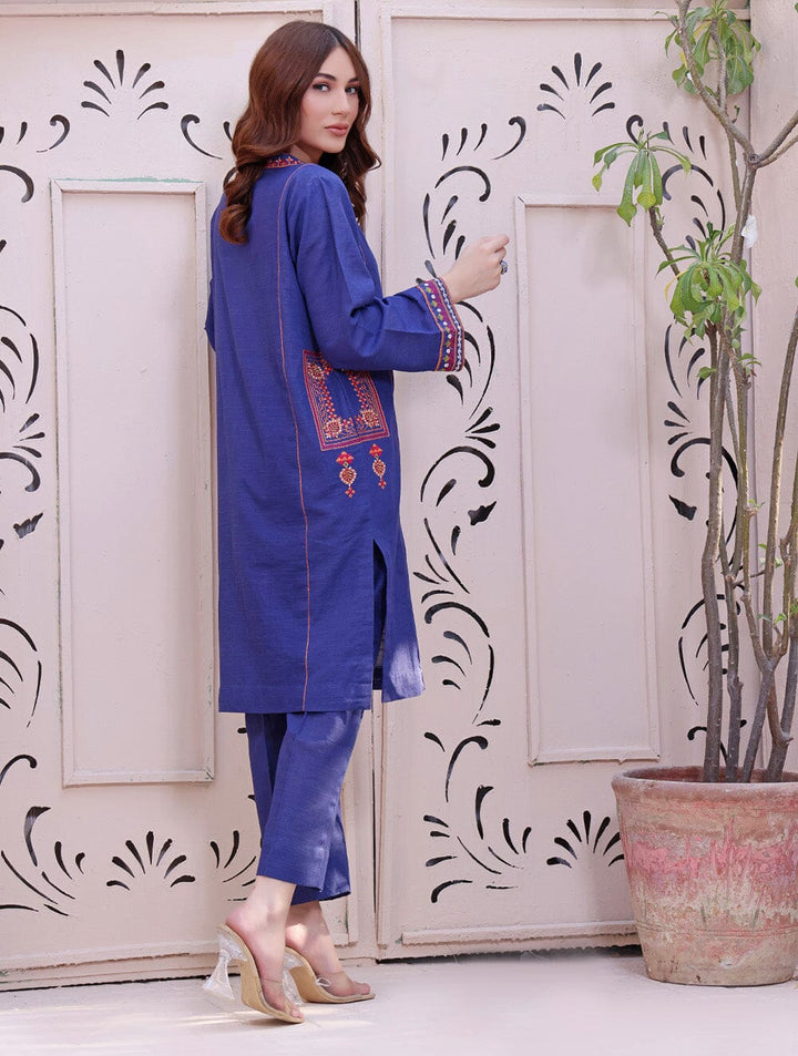 Khaddar Embroidered Shirt DYKE-1562 KHAS STORES 