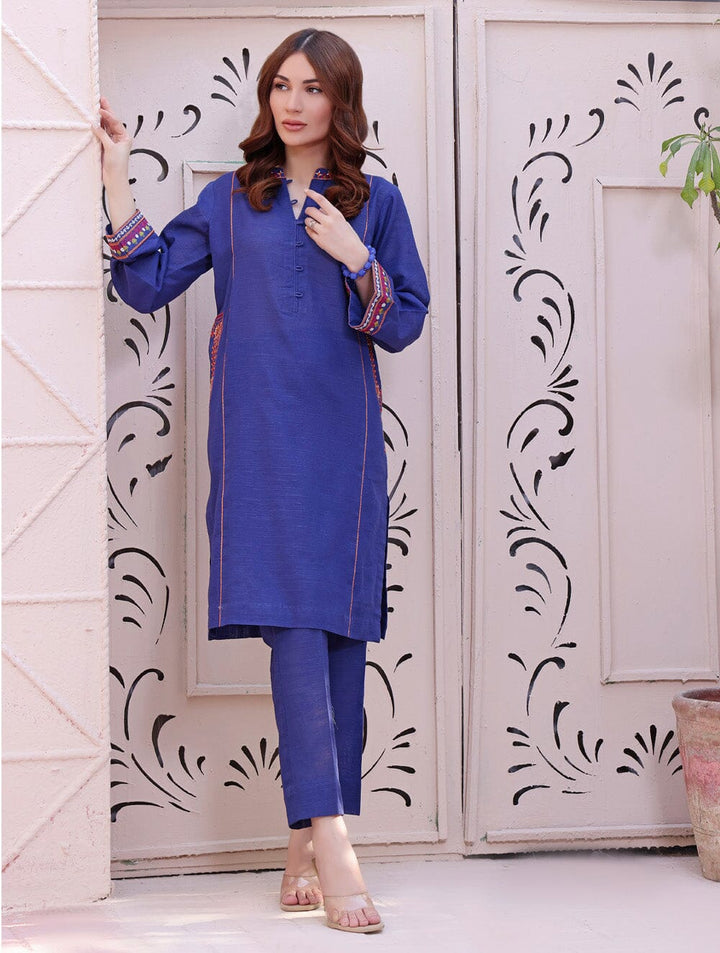 Khaddar Embroidered Shirt DYKE-1562 KHAS STORES 