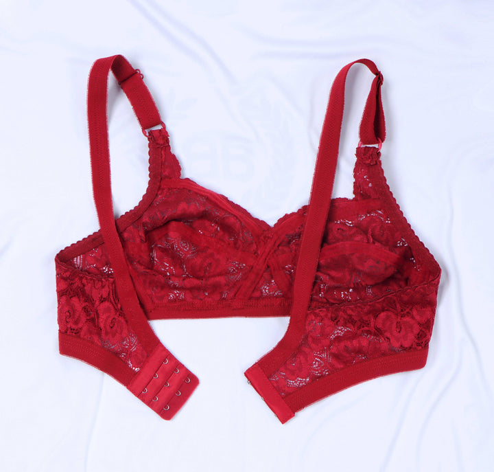 Maroon Sage - Breathable Non Padded Net Bra BRAS Espico.pk 