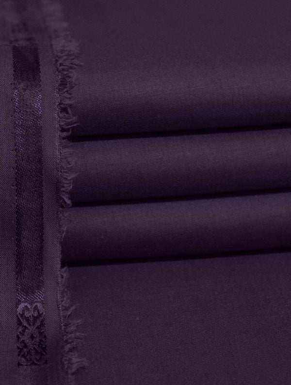MENS UNSTITCHED SUIT LIBAS E MEER - Purple Mens Unstitched Suit FASUNSMEN 