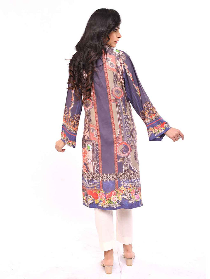 Printed khaddar Shirt KLE-15011-A Pret FASSTILAD 
