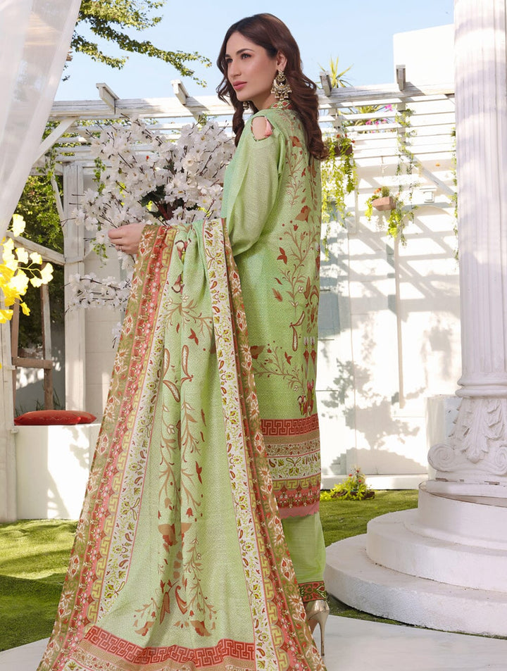 Printed Khaddar Suit with Printed Khaddar Dupatta KKH-1624 Dresses KHAS STORES 
