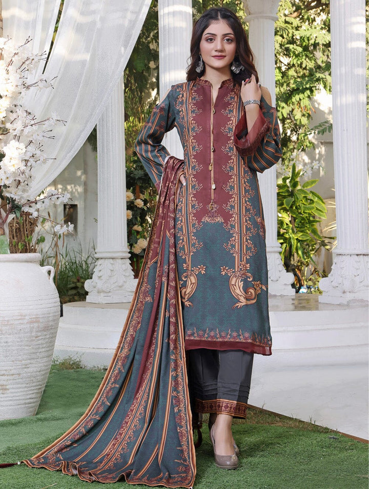 Printed Linen Suit with Printed Dupatta KTE-1641 Dresses KHAS STORES 