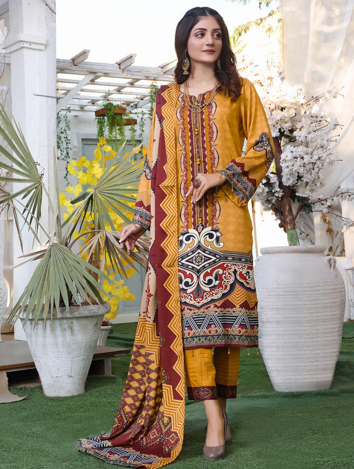 Printed Linen Suit with Printed Dupatta KTE-1644 KHAS STORES 