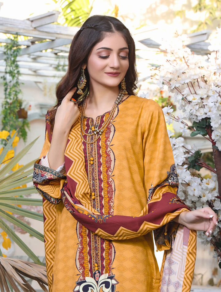 Printed Linen Suit with Printed Dupatta KTE-1644 KHAS STORES 
