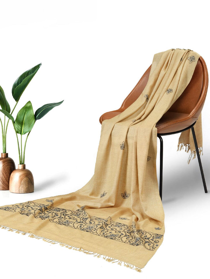 Shawl Machine Embroidery-3A Apparel & Accessories KHAS STORES 