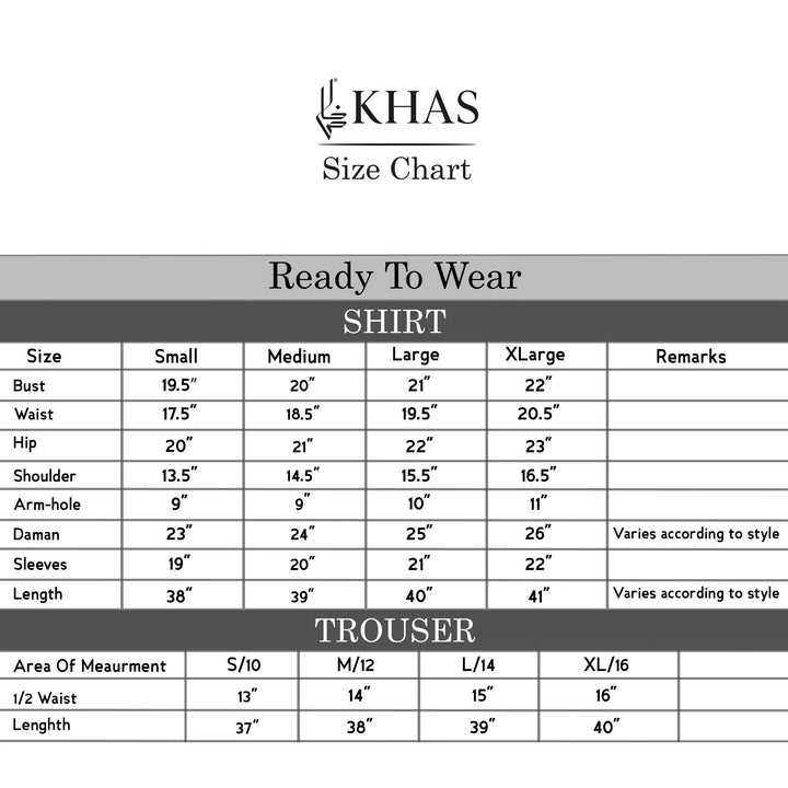 SHIRT & TROUSER RKH-16007 2 PCS Khaddar FASSTILAD 