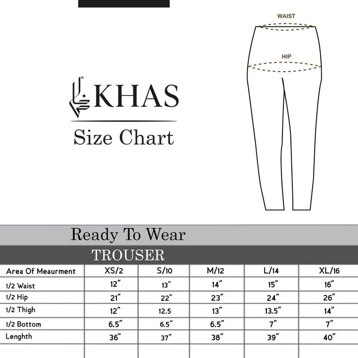 TROUSER TR-1070 BOOT CUT SKIN Women Bottoms KHAS STORES 