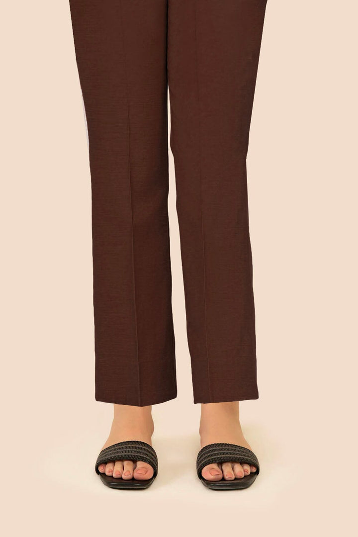 Unstitched Khaddar Trouser TR-1004 Brown Women Bottoms FASSTILAD 