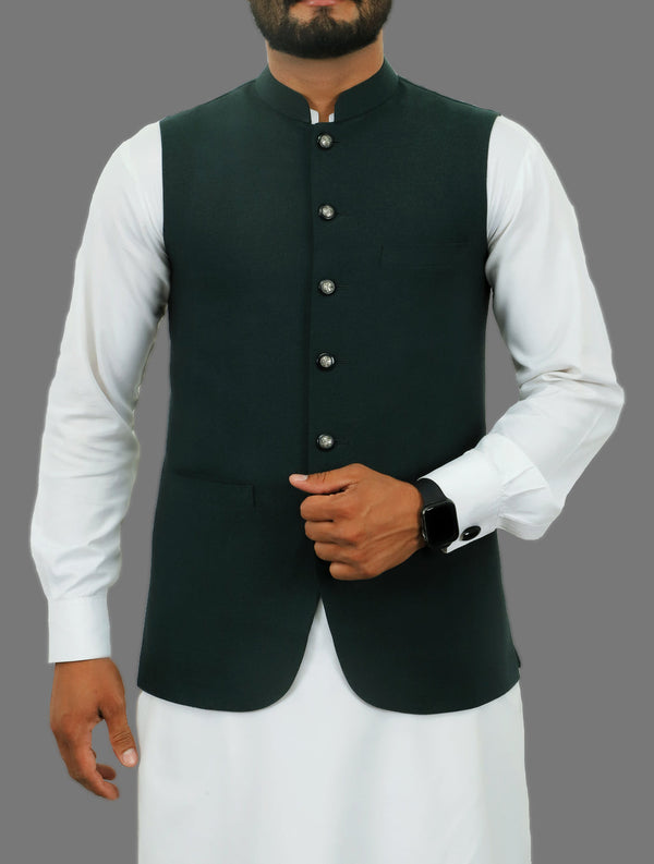 WAISTCOAT WWC-8003 Green Waist coats FASSTIMEN 